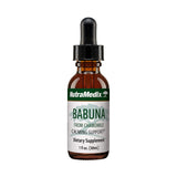 NutraMedix Babuna Gotas en botella, para promover la relajación al final del día.