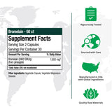 NutraMedix Bromelina: apoyo durante ejercicio y recuperación con 1000 mg por porción.