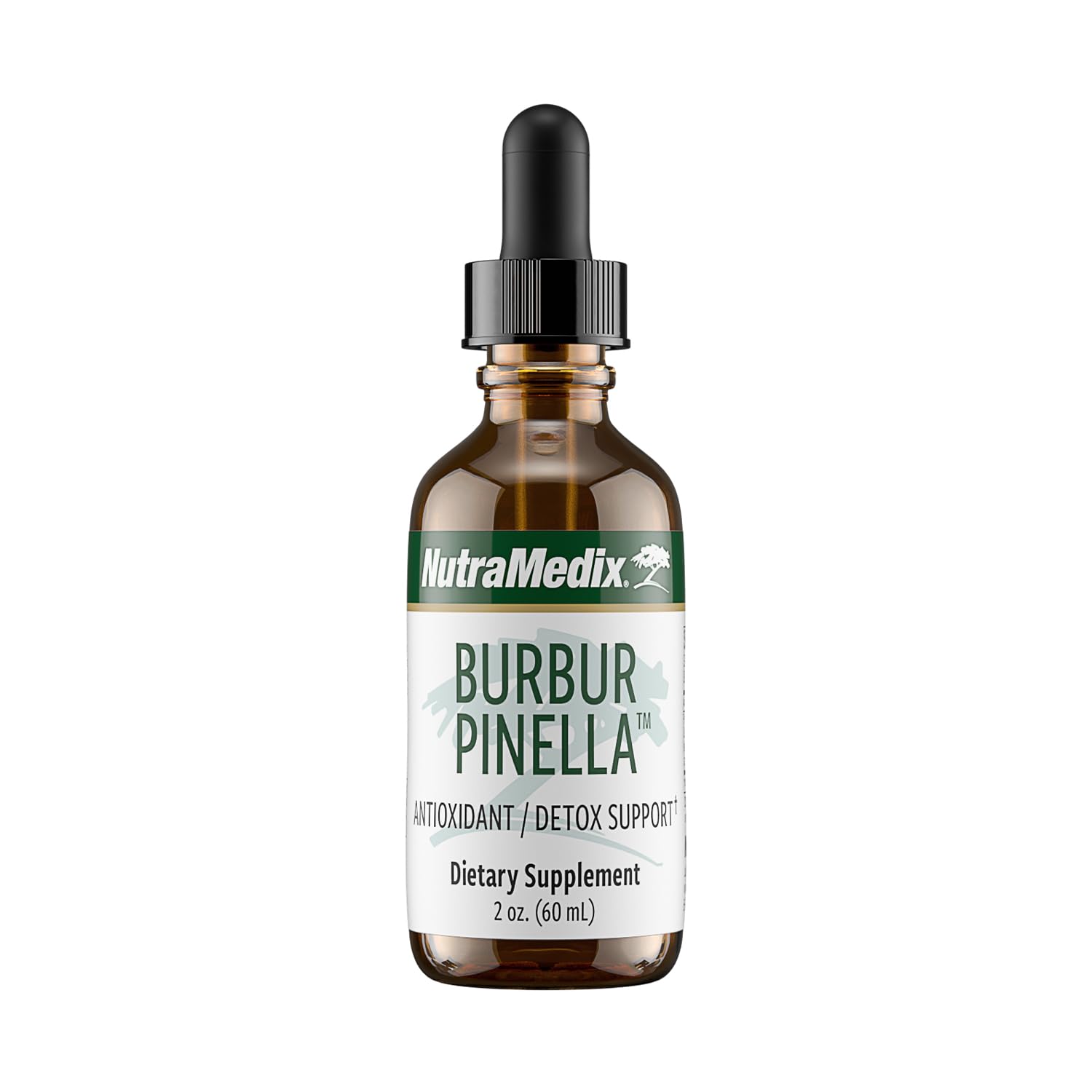 NutraMedix Burbur-Pinella: botella de 60 ml para apoyo suave de la claridad mental.