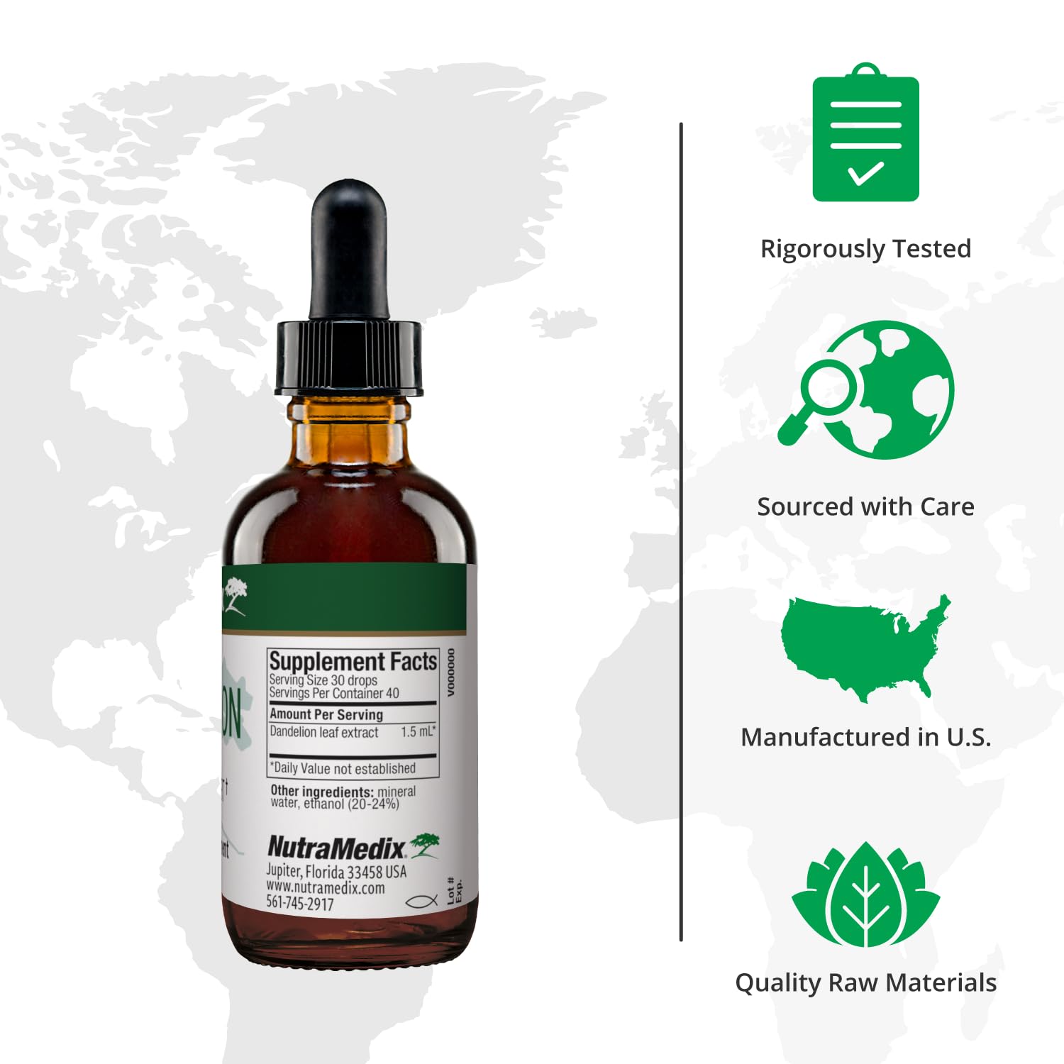 NutraMedix Diente de León, salud intestinal y bienestar digestivo.