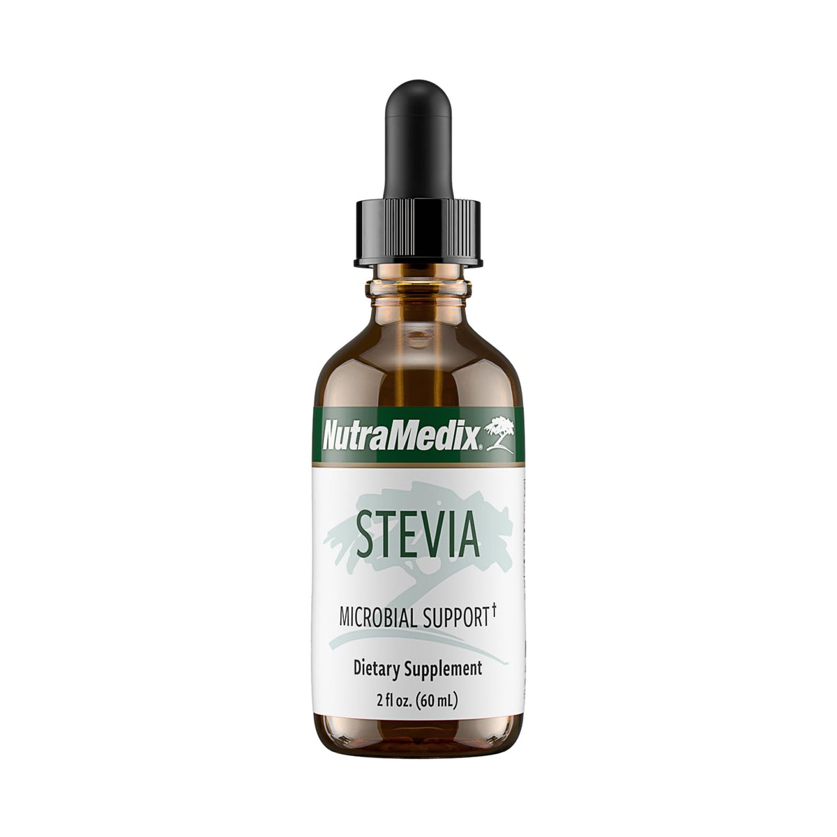 NutraMedix Gotas de Estevia en botella para endulzar bebidas sin azúcar.