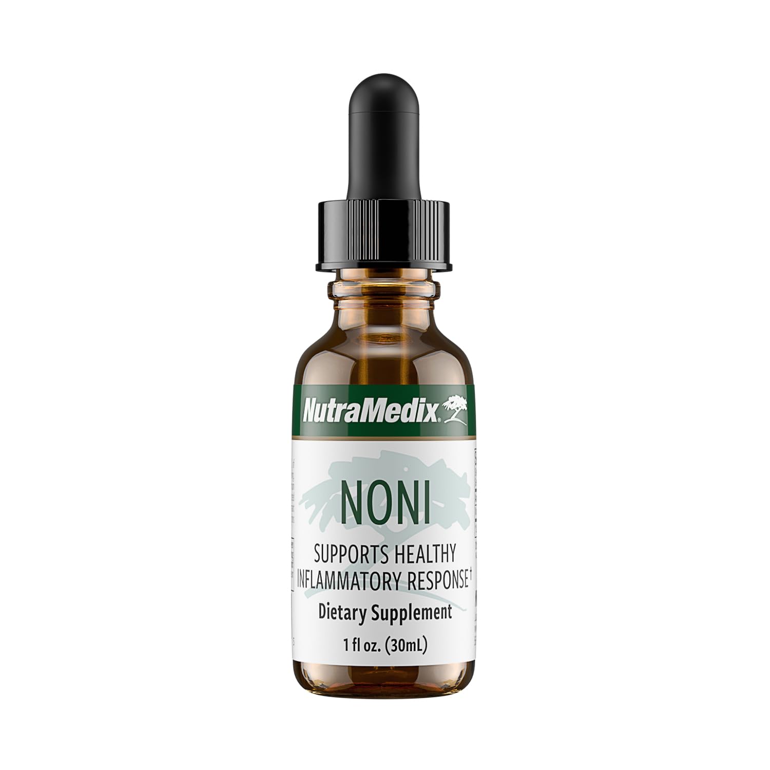 Gotas NutraMedix Noni en envase para apoyo inmunitario diario.