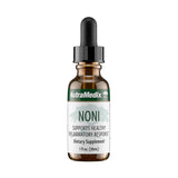 Gotas NutraMedix Noni en envase para apoyo inmunitario diario.