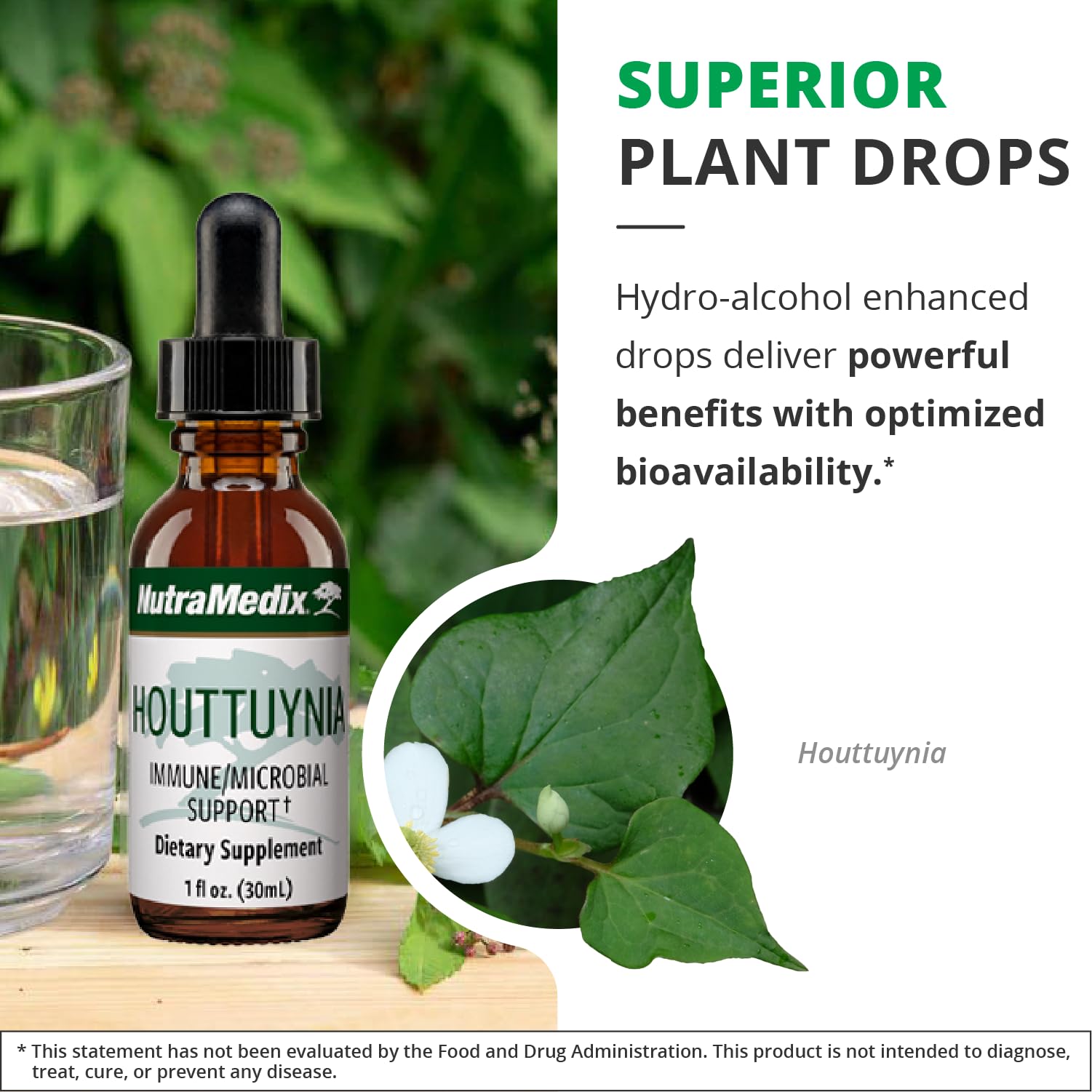 NutraMedix Houttuynia gotas detox — ayuda a detox suave.