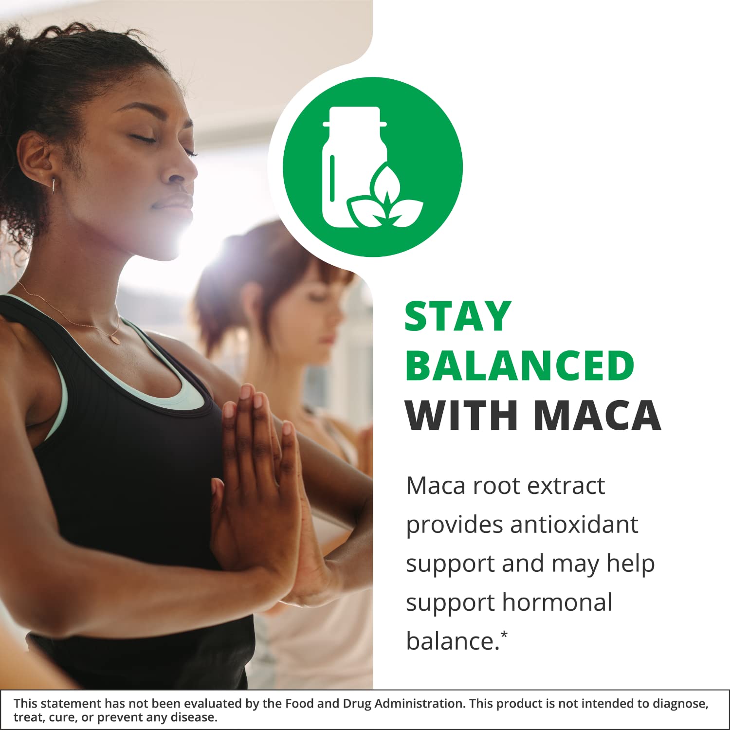 NutraMedix Maca, etiqueta clara con información de origen.