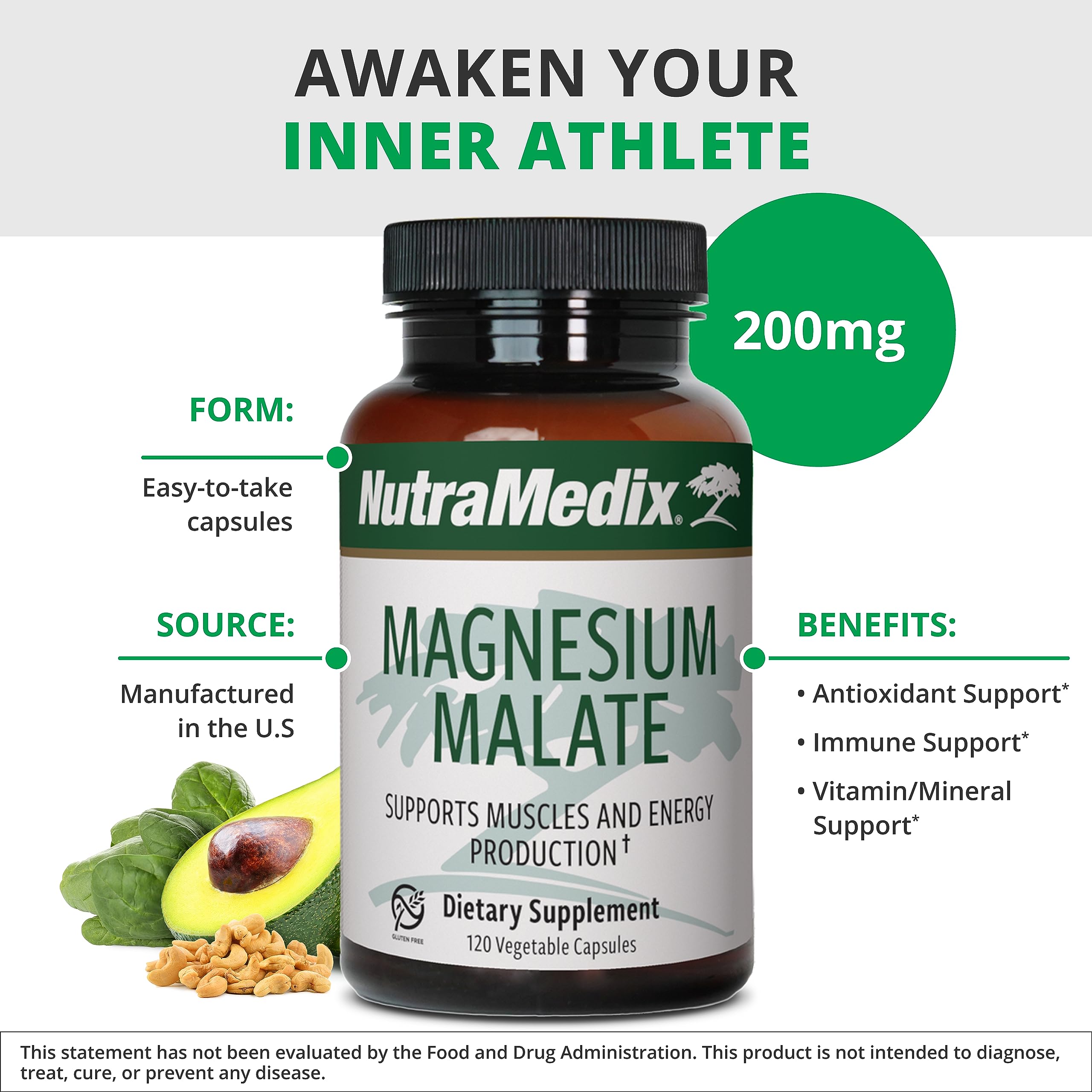 NutraMedix Magnesio Malato en mano, listo para la rutina.