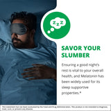 NutraMedix Melatonina: aplicación sublingual de gotas para un descanso suave.