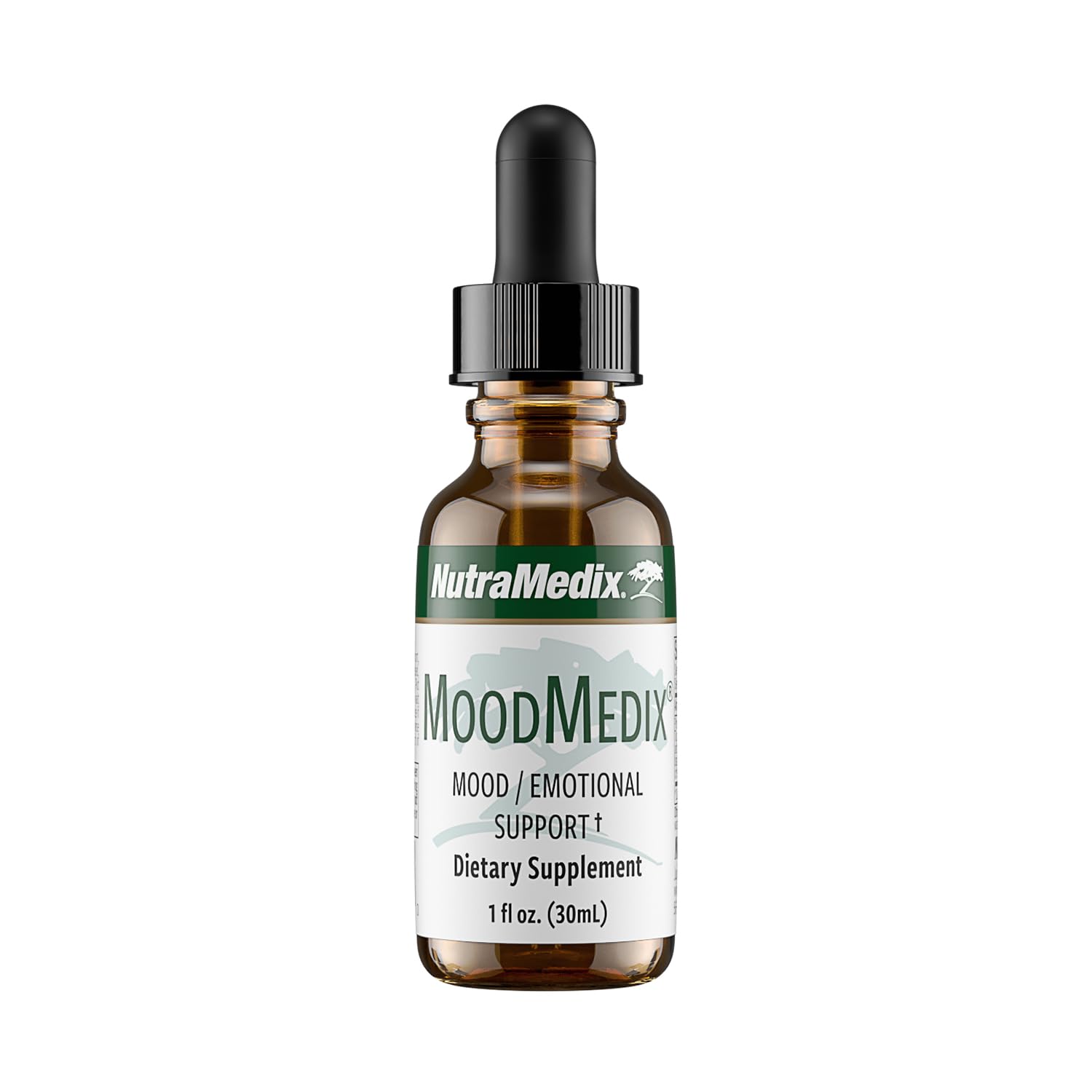 MoodMedix de NutraMedix: botella con gotero para uso diario y apoyo emocional.