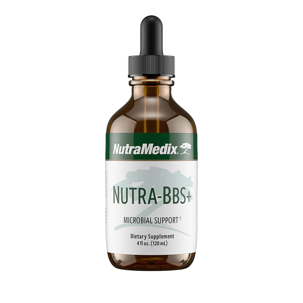 Nutra-BBS+ en botella con cuentagotas para apoyar la actividad antioxidante diaria.