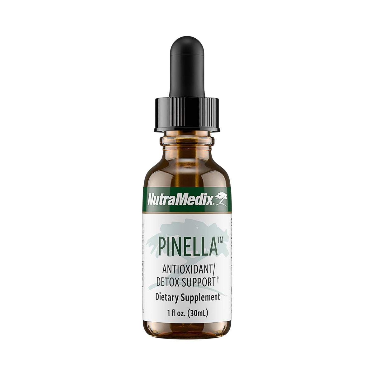 NutraMedix Pinella: botella de gotas para apoyar la concentración diaria.
