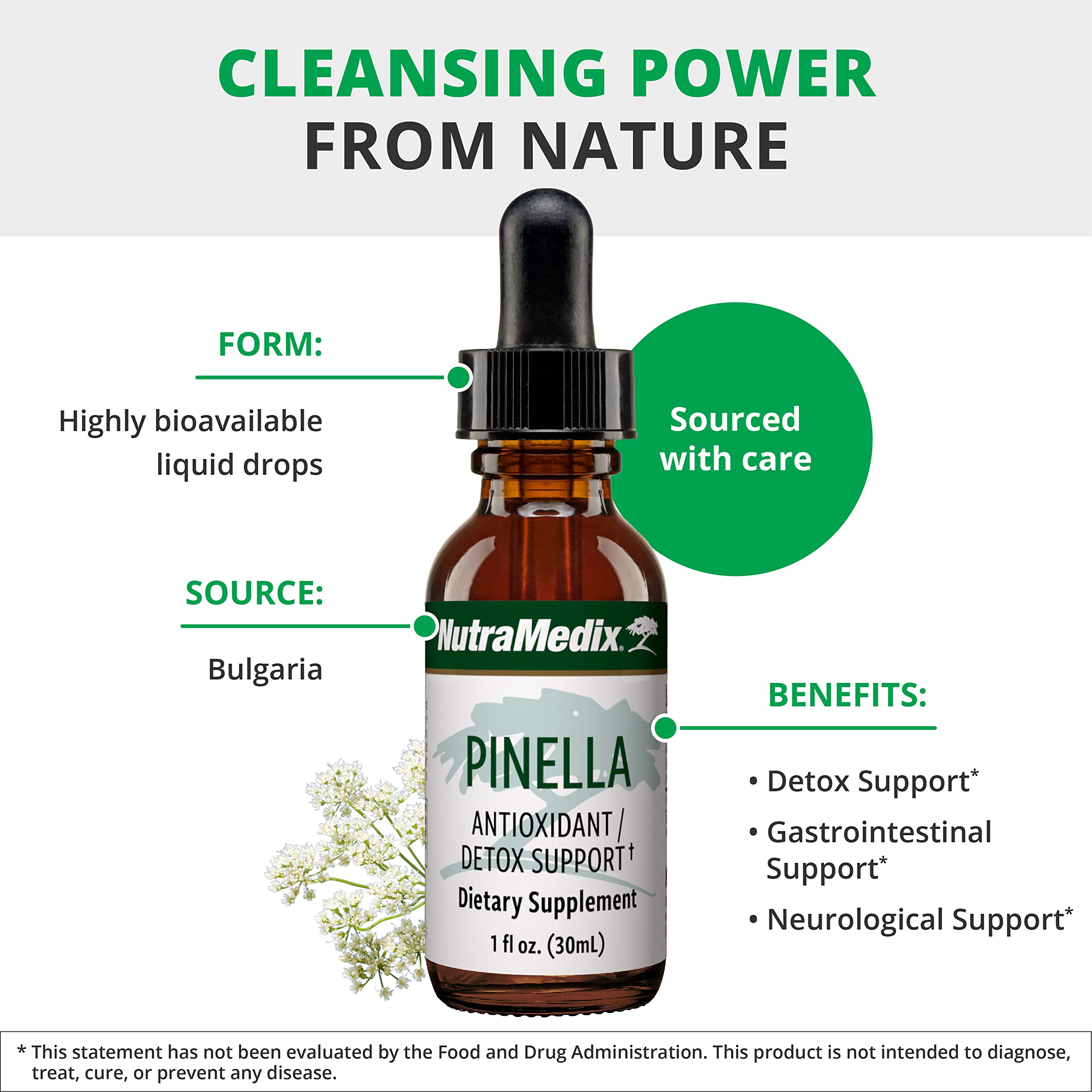 NutraMedix Pinella: líquido claro para consumo rápido.