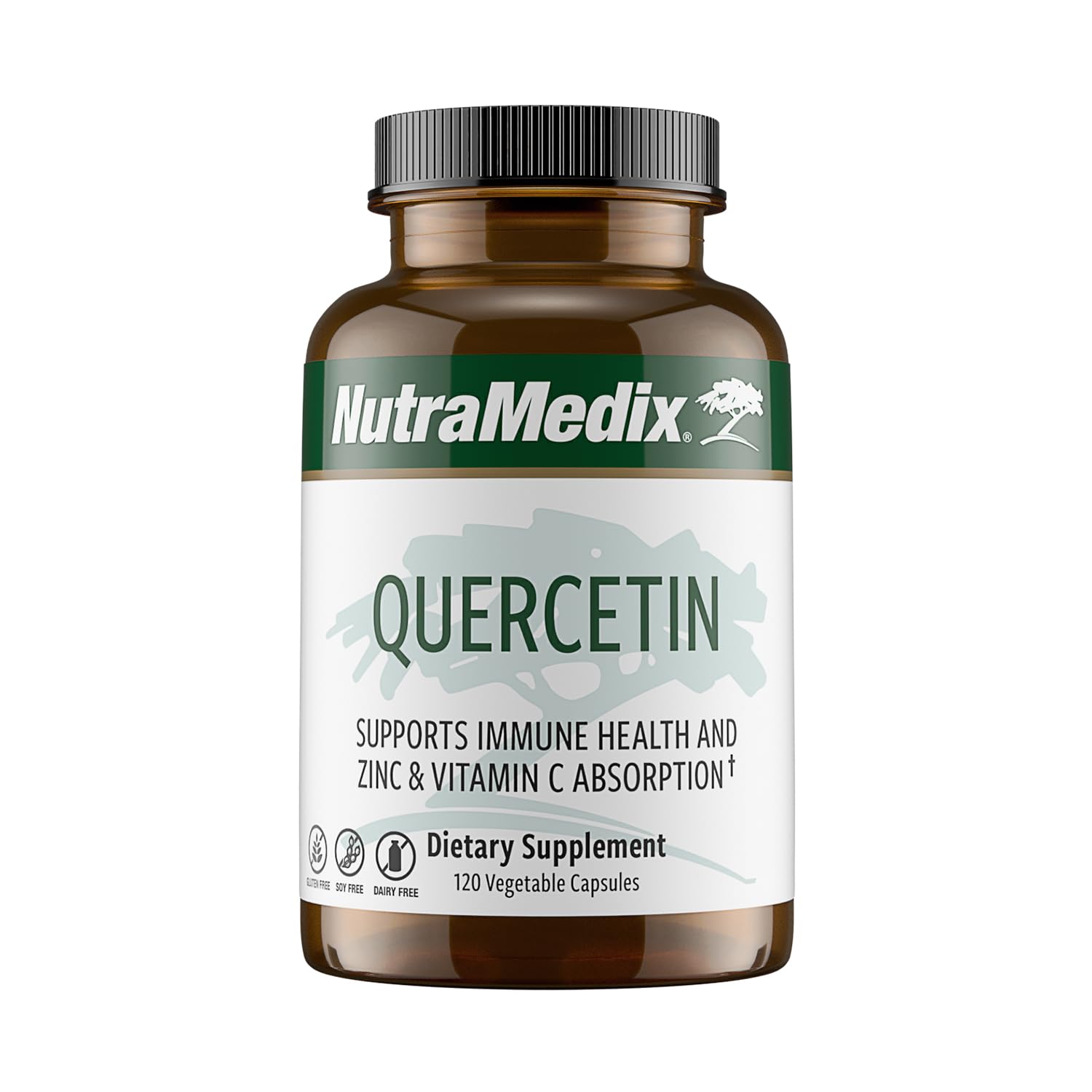 NutraMedix Quercetina: cápsulas en bote para un apoyo antioxidante diario.
