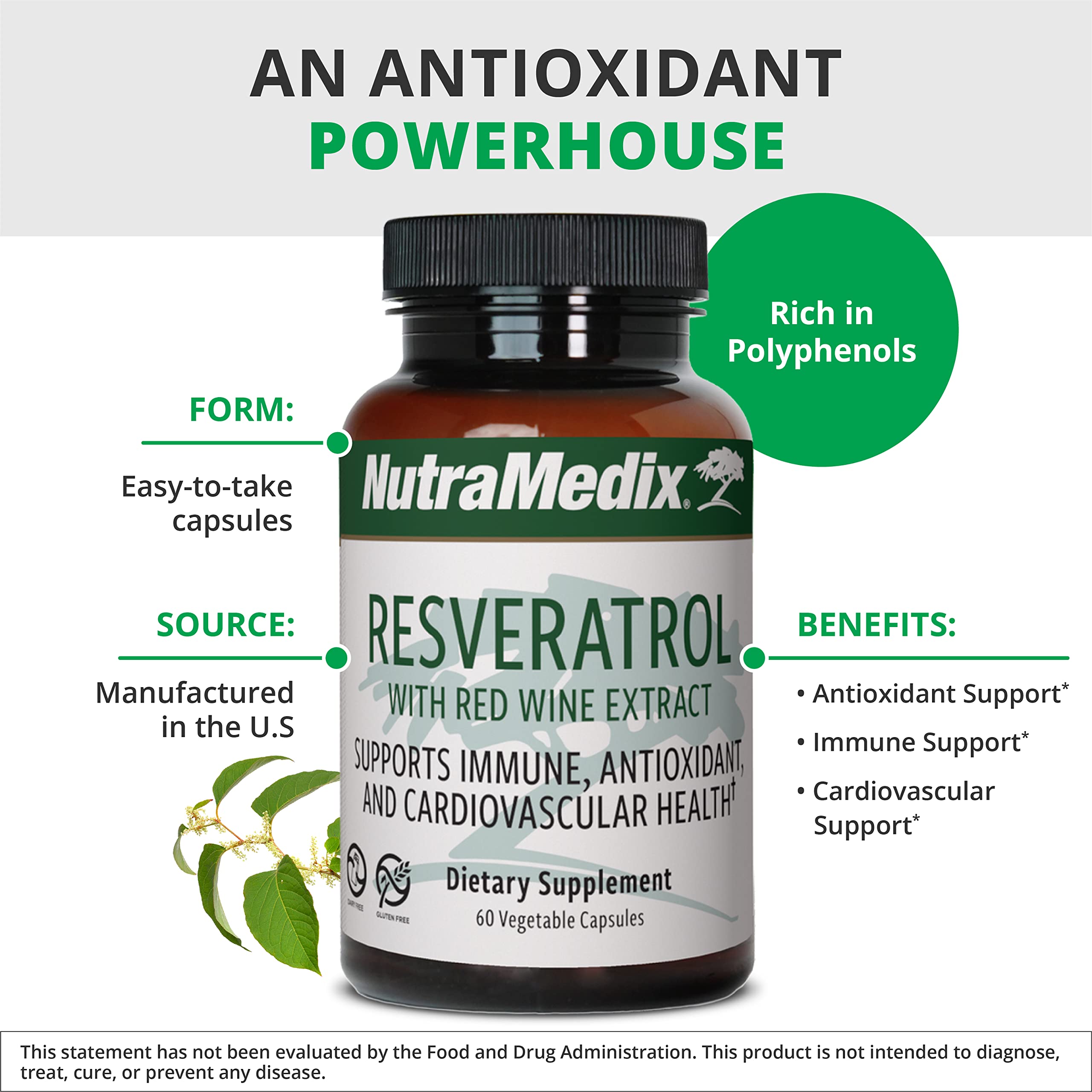 NutraMedix Resveratrol Cápsulas: dosis diaria para hábitos saludables
