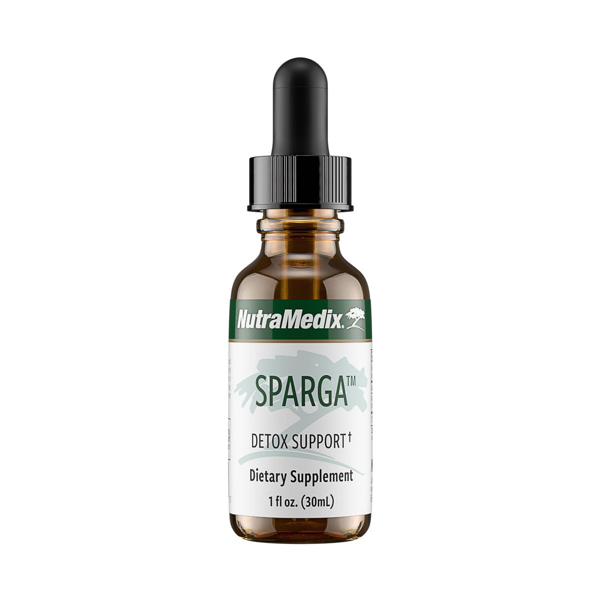 NutraMedix Sparga: botella de gotas para apoyar limpieza diaria.
