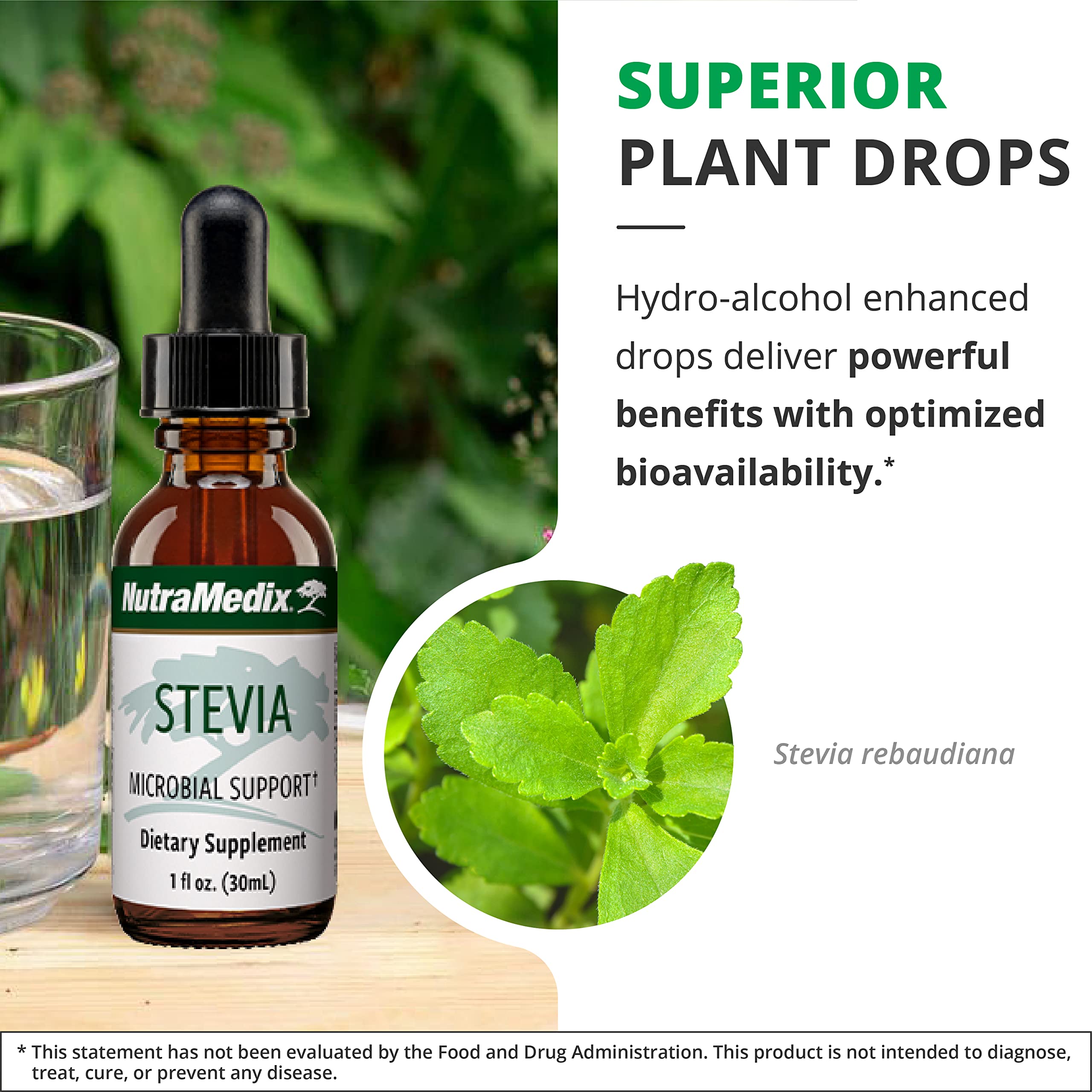 NutraMedix Stevia: uso en agua para una dulzura rápida.