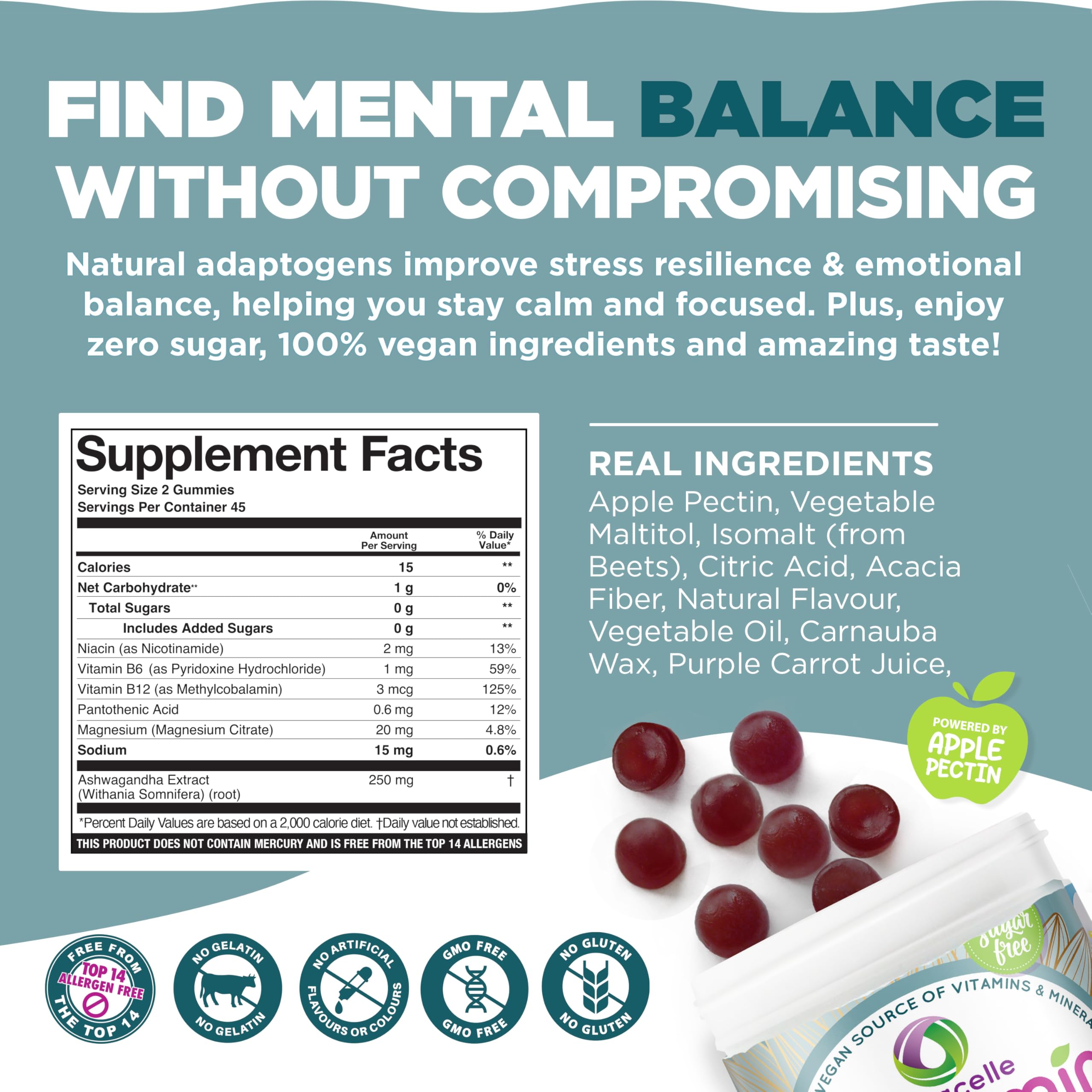 Gomitas NUTRAMIN Mood Boost sin azúcar, opción keto para estilo de vida