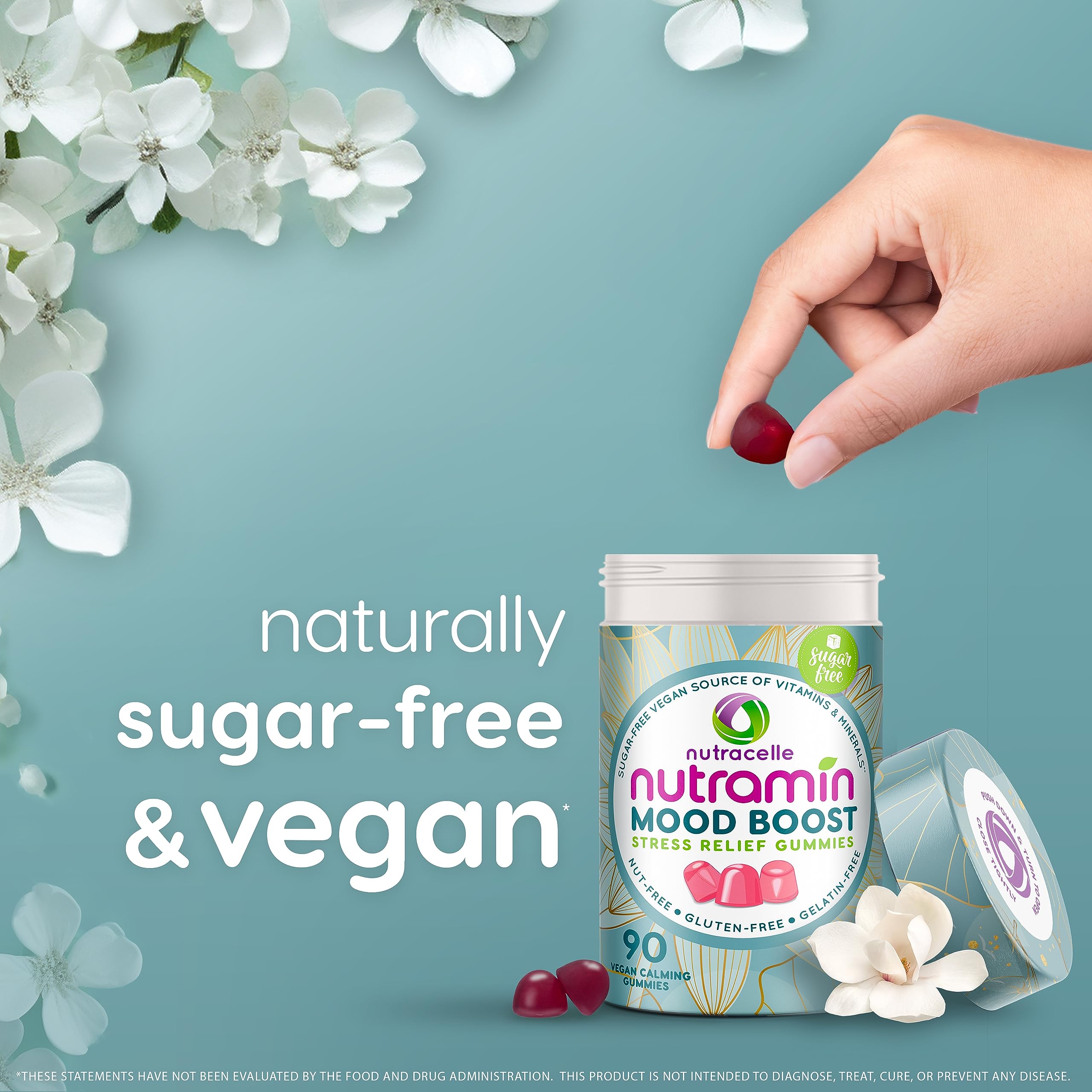 Gomitas NUTRAMIN Mood Boost sin colorantes ni sabores artificiales
