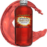 MediGOLD de Nutraneering en botella plástica transparente para uso diario y claridad mental
