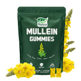 NutraNourish Mullein Gummies sabor pera en envase para soporte respiratorio suave.