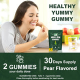 NutraNourish Mullein Gummies, textura masticable para consumo diario.