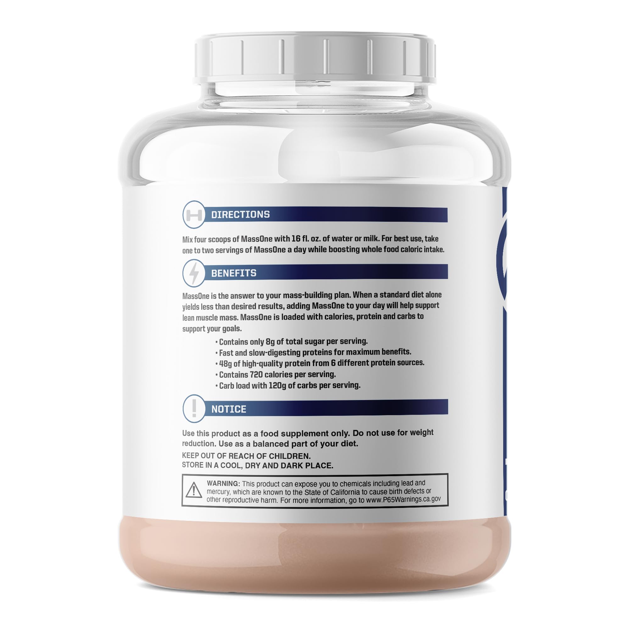 NutraOne MassOne vaso-entrenamiento: mezcla rápida en shaker para recuperación.