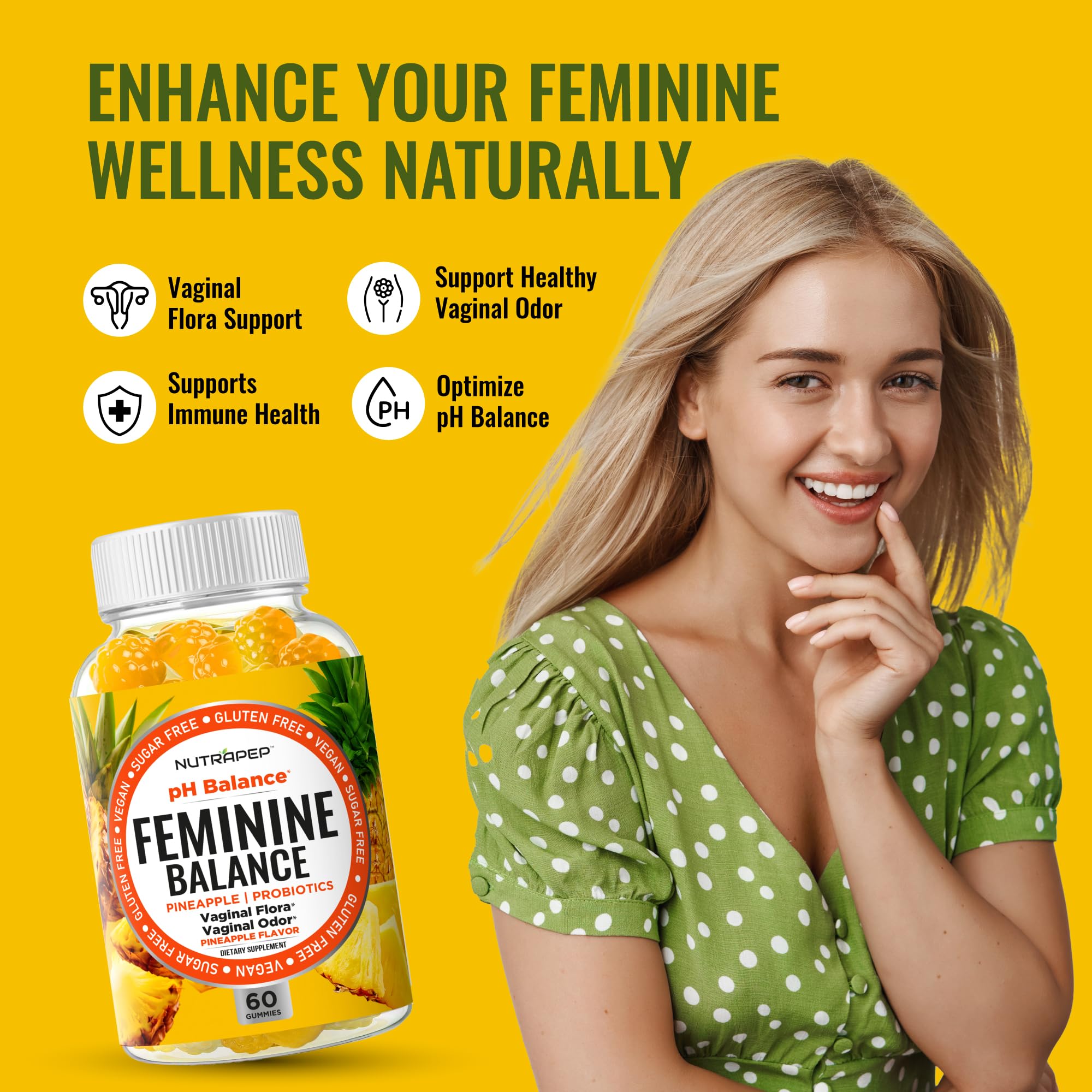NutraPep Botella Equilibrio Femenino: formato cómodo para consumo diario.