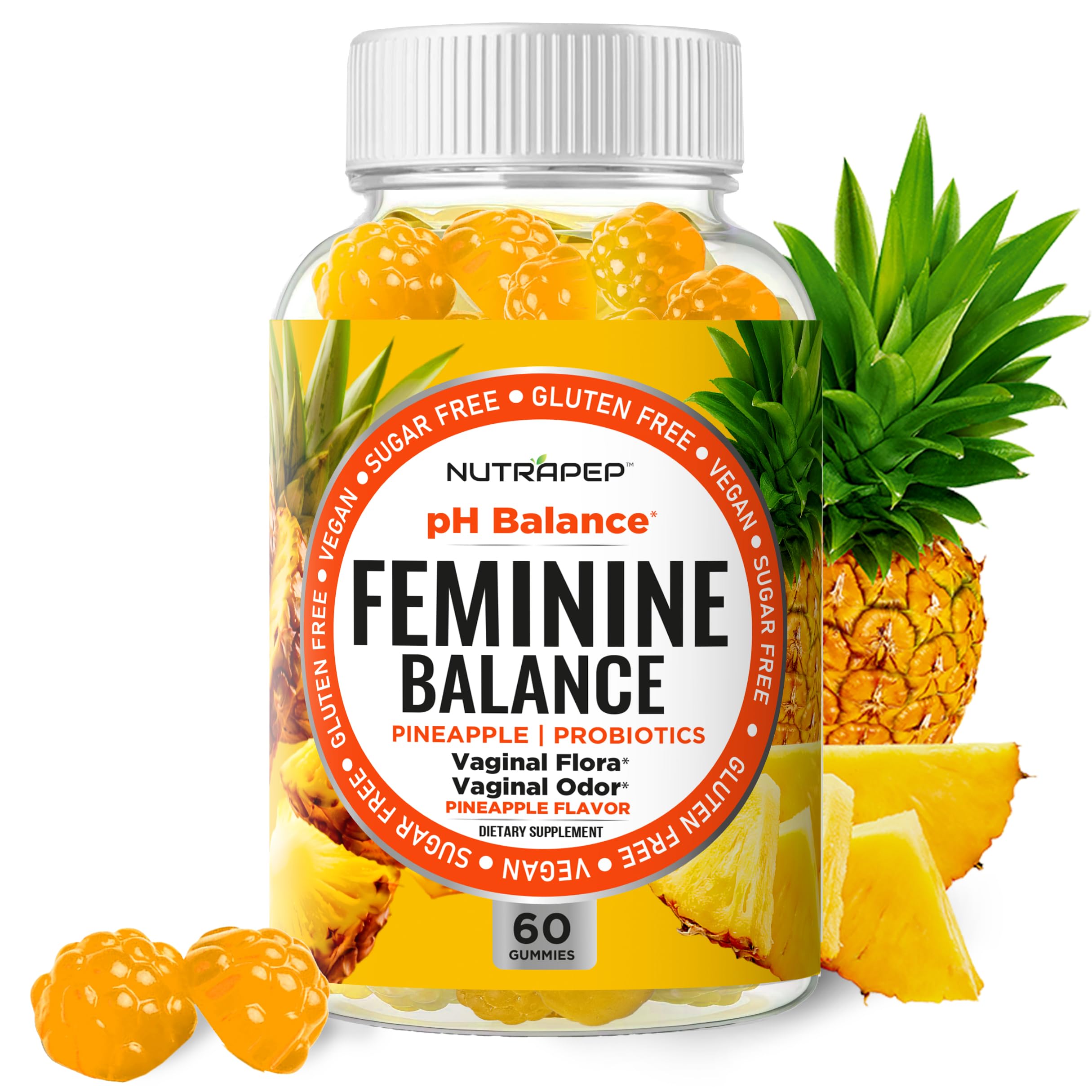 NutraPep Equilibrio Femenino: gomitas sabrosas para apoyar el balance vaginal diario.