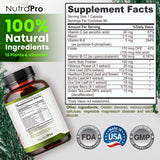 NutraPro Cápsulas: mezcla de espino, olivo y hibisco para una fórmula natural equilibrada.