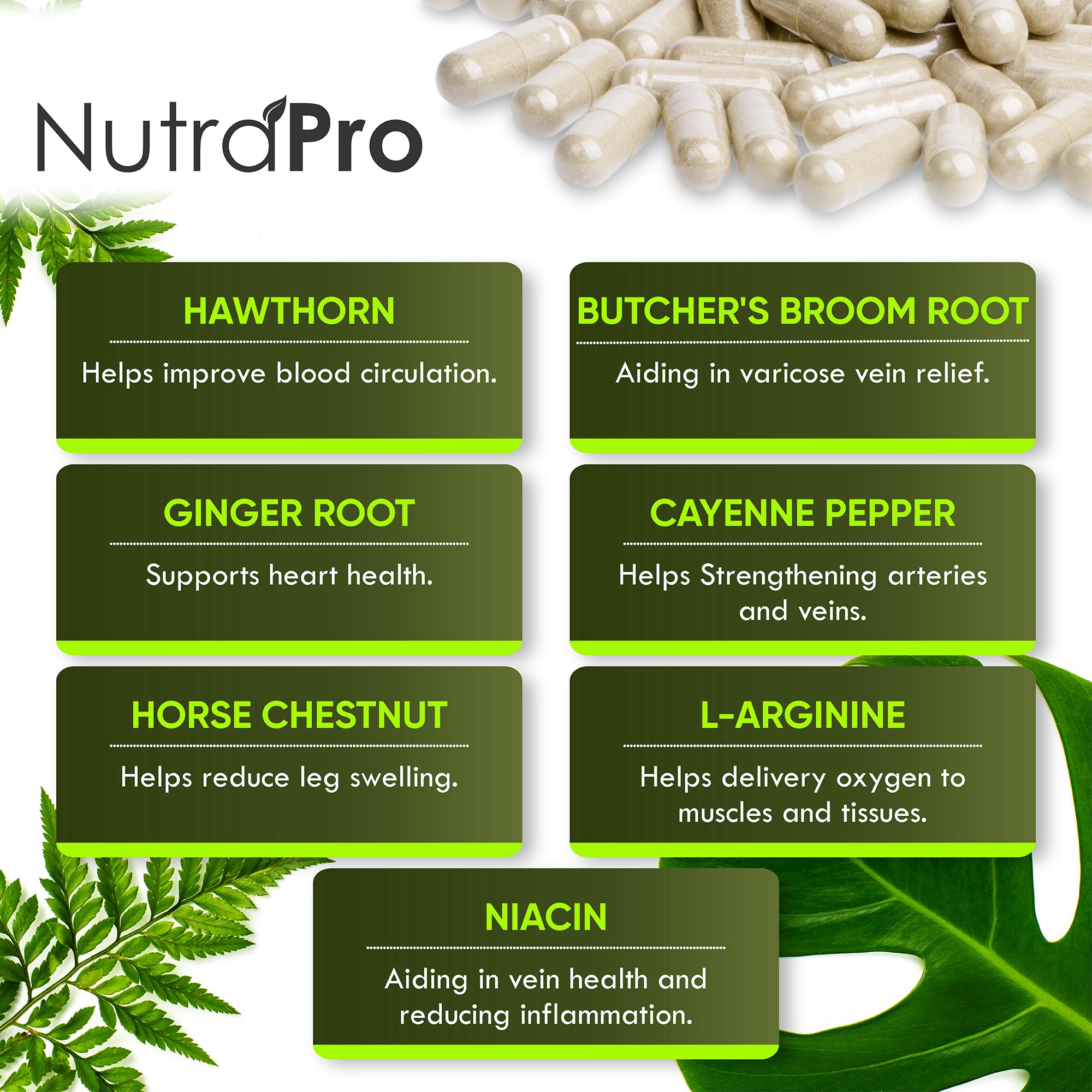 NutraPro ingredientes clave: espino alvar y diosmina