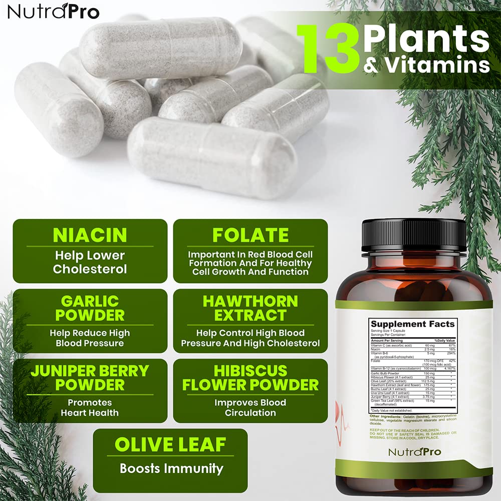 NutraPro Uso diario: suplemento para apoyo diario de la circulación y la salud cardíaca.