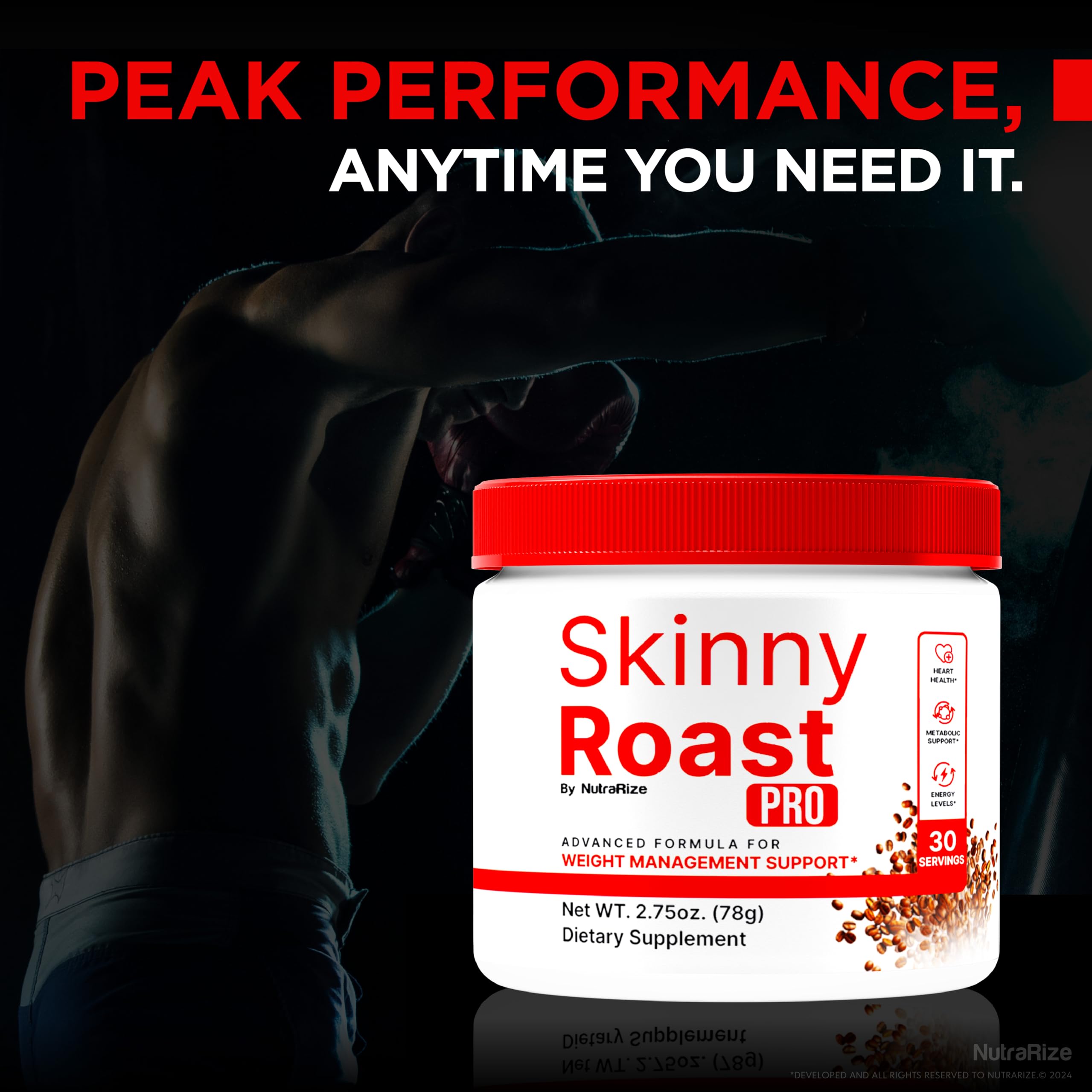NutraRize Skinny Roast Pro, bebida lista: aroma agradable y energía sostenida.