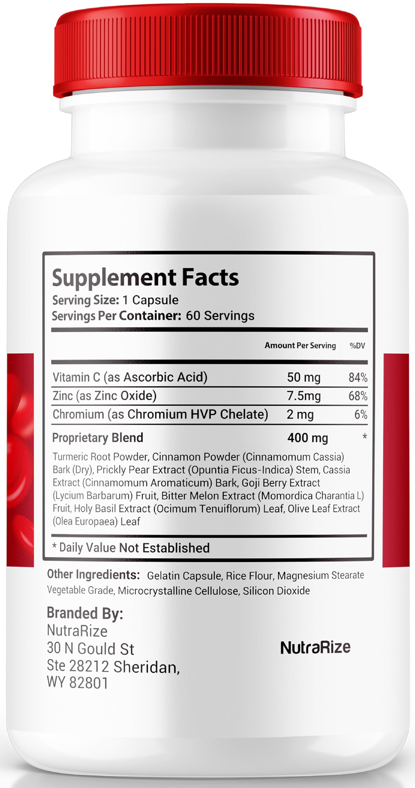 Capsulas NutraRize Super Flow Glicógeno para nutrir el cuerpo y funciones naturales