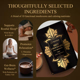 NUTRATASTE Mushroom Hot Cocoa taza lista para concentración tranquila