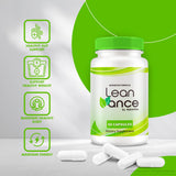 NutraVibe LeanVance etiqueta frontal destacada para verificación de ingredientes naturales.