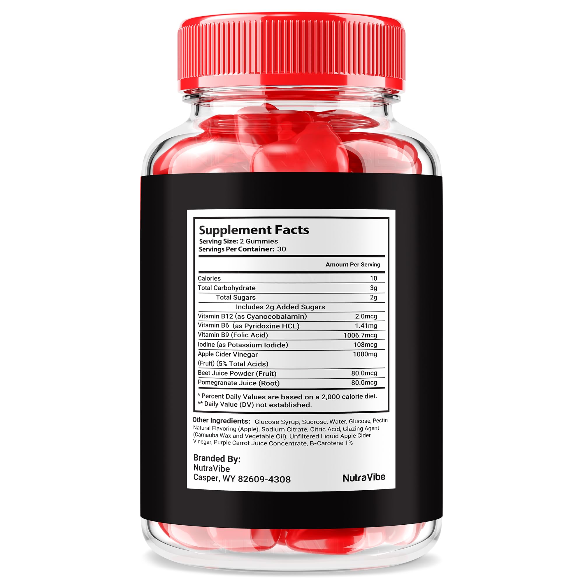 NutraVibe Titan Max Gomitas, en mano para energía sostenida.