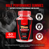 NutraVibe Titan Max Gomitas, textura suave para mordida rápida.