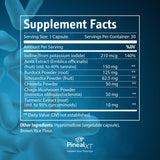 Nutraville Pineal XT Gold botella trasera con uso diario
