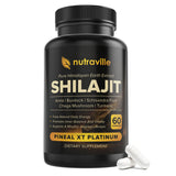 Nutraville Pineal XT Platinum: envase frontal para energía sostenida y bienestar.