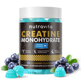Nutravita Creatina gomitas sabor arándano, envase 120, aptas para entrenar