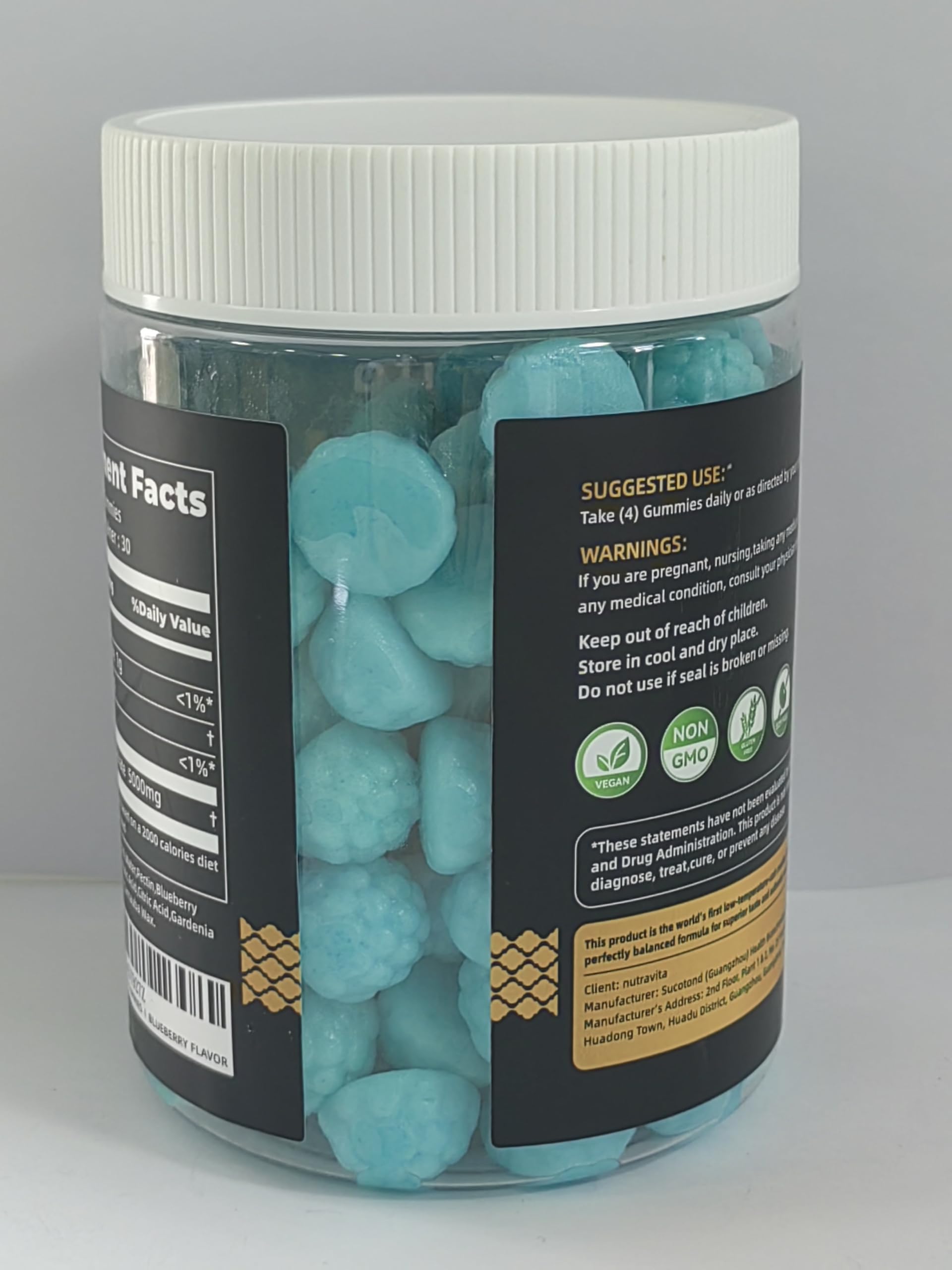 Nutravita gomitas sin gelatina, aptas para vegetarianos y dietas