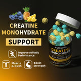 Nutravita Creatina Gomitas Veganas, libre de gelatina y aptas para veganos.