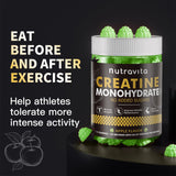 Nutravita gomitas creatina, sabor manzana, ideal para consumo en cualquier momento