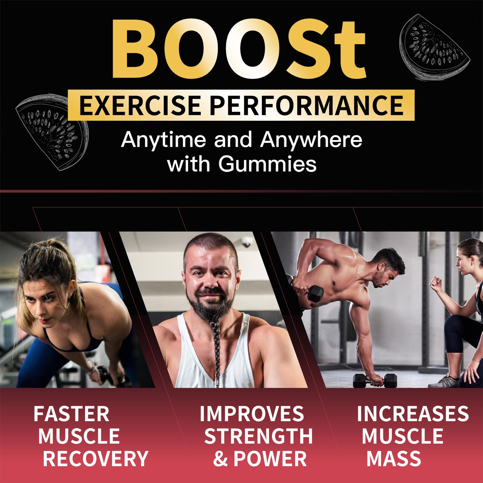 Nutravita gominolas con eficacia potencial para fuerza muscular y recuperación