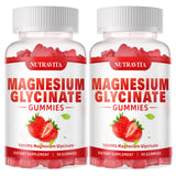 Nutravita gomitas magnesio glicinato 1000 mg, frambuesa, presentación atractiva para uso diario.