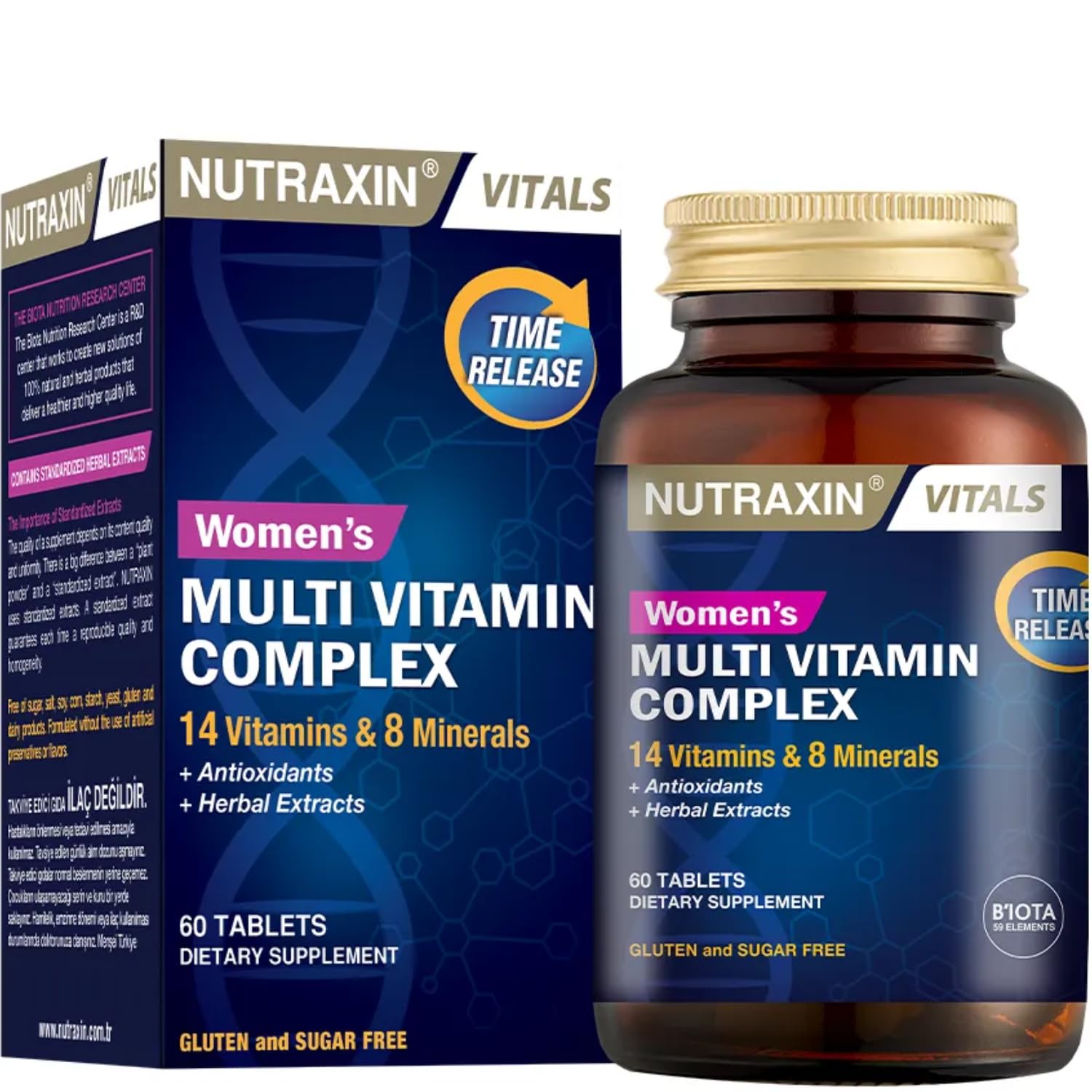 Nutraxin Multivitaminas para Mujeres, energía diaria para comenzar el día.