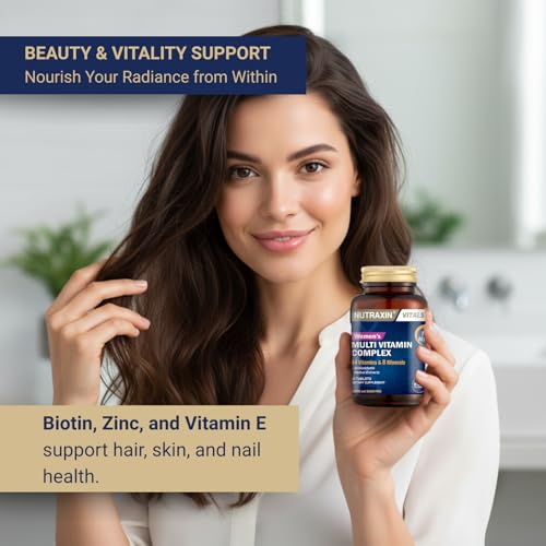 Nutraxin Multivitaminas para Mujeres, piel radiante y nutrida.