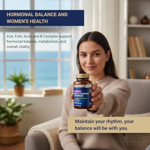 Nutraxin Multivitaminas para Mujeres, uñas fuertes y sanas.