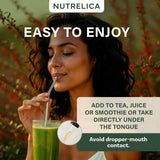 NUTRELICA Cúrcuma: gotas para antioxidantes naturales y bienestar diario.