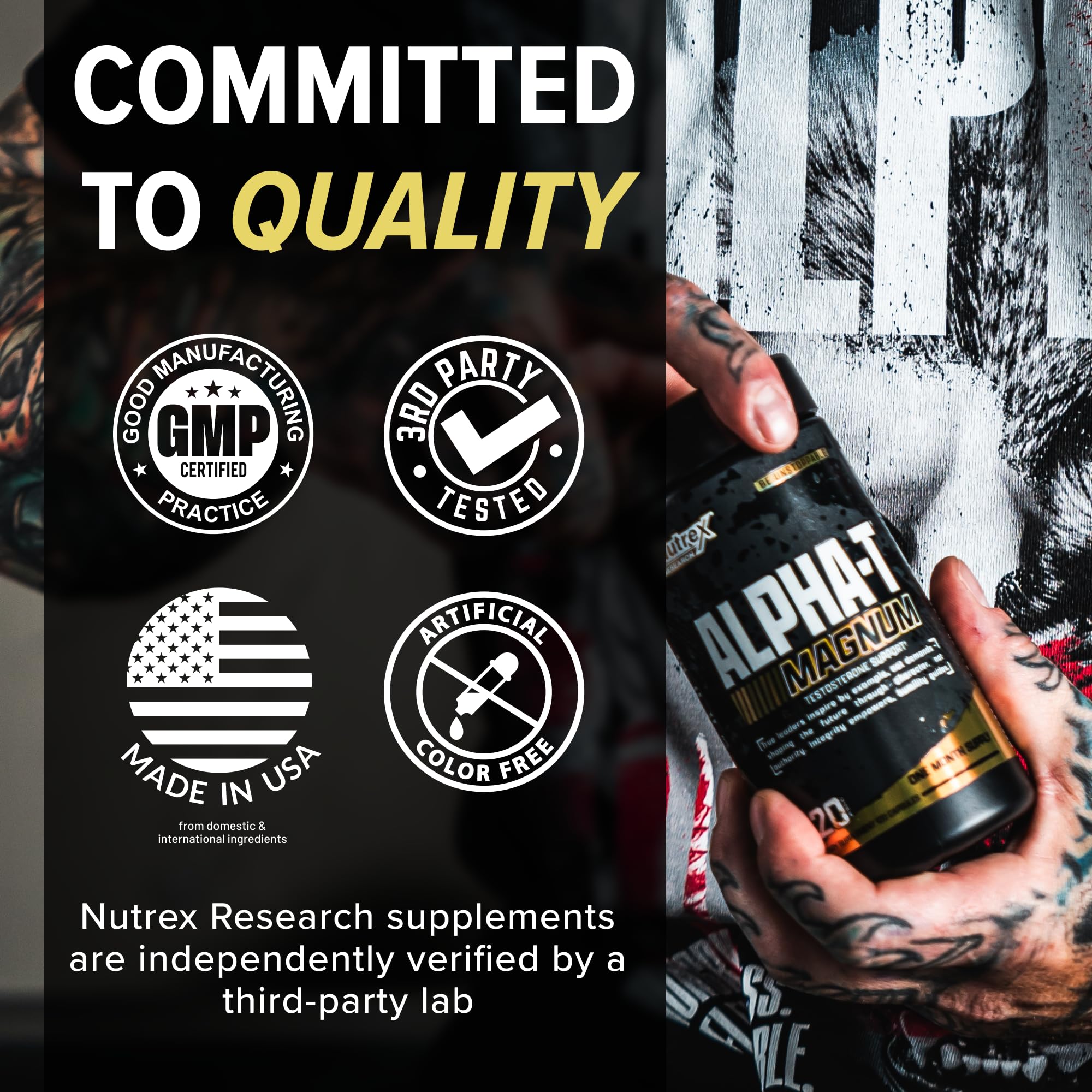 Logo de Nutrex Alpha-T Magnum para confianza en tu suplementación