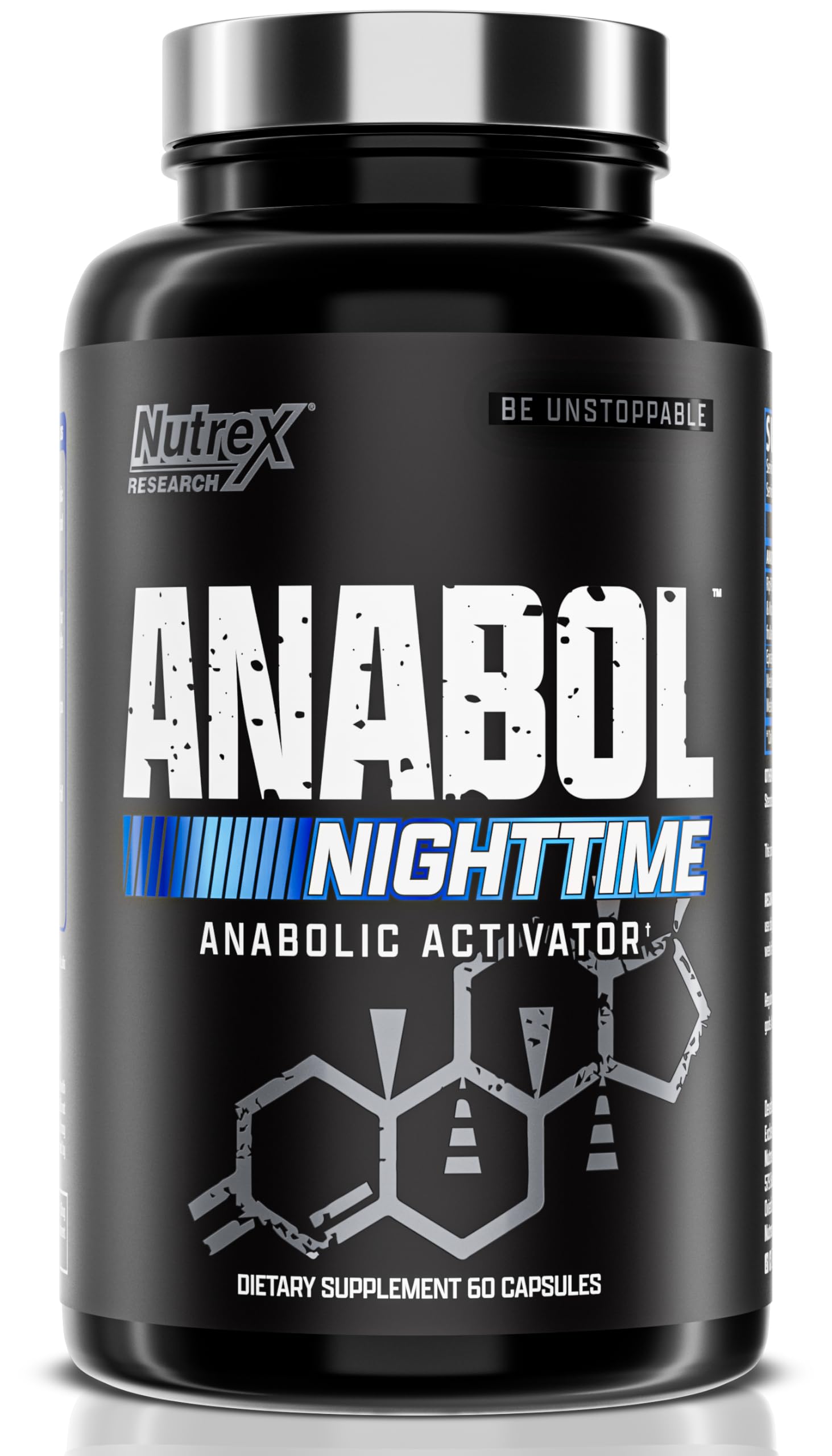 Nutrex Anabol PM: botella de cápsulas para dormir
